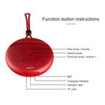 Coluna Estéreo Bluetooth Portátil ZEALOT S24 com Cordão e Suporte para Cartão Móvel, Suporta Chamadas Mãos Livres e Cartão TF, S24
