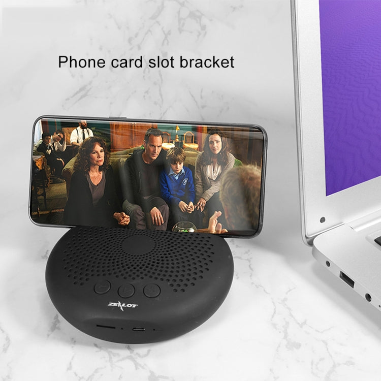 Coluna Estéreo Bluetooth Portátil ZEALOT S24 com Cordão e Suporte para Cartão Móvel, Suporta Chamadas Mãos Livres e Cartão TF, S24