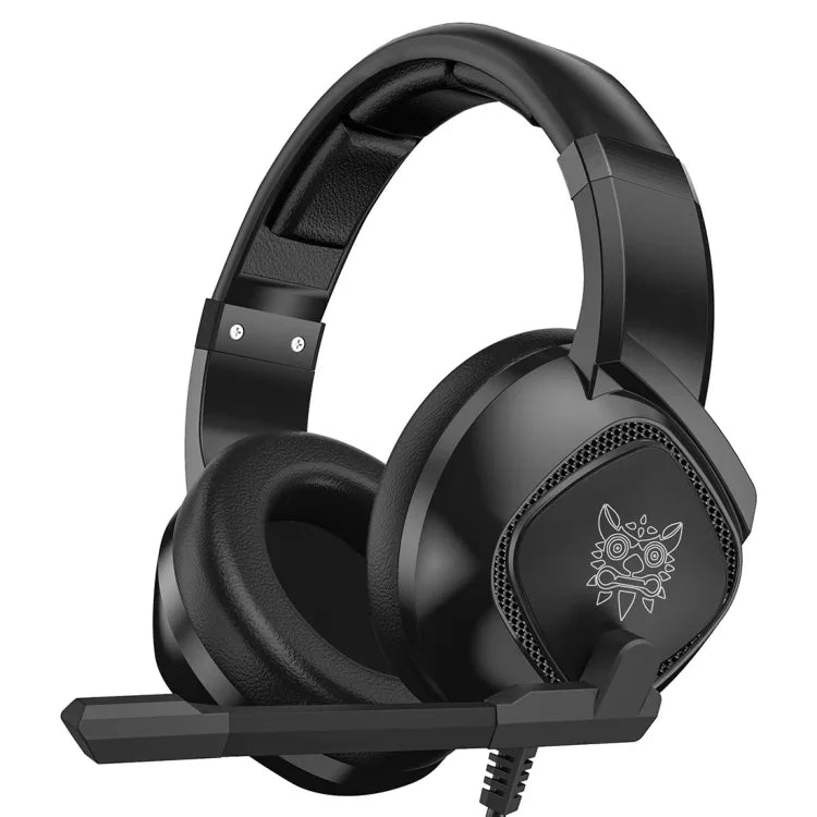Auscultadores Gaming ONIKUMA K19 com Plugue Único e Luz Ajustável com Microfone