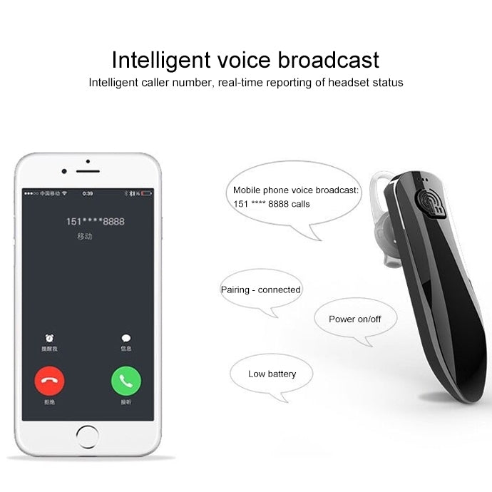 Auricular Bluetooth universal desportivo mini J10 4.1 para veículo com música estéreo sem fios