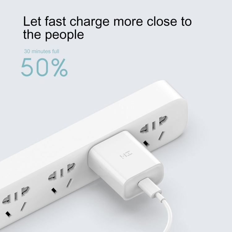 Adaptador de Energia Carregador Rápido Original Xiaomi Youpin ZMI 20W com Cabo de Carregamento Tipo-C / USB-C para 8 Pinos, Ficha EUA