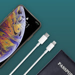 Adaptador de Energia Carregador Rápido Original Xiaomi Youpin ZMI 20W com Cabo de Carregamento Tipo-C / USB-C para 8 Pinos, Ficha EUA