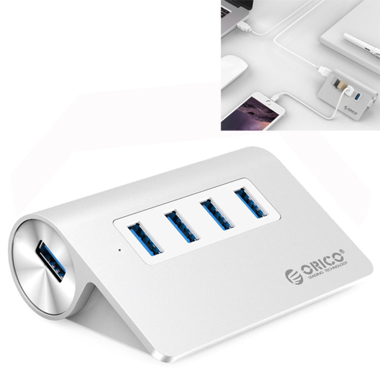 HUB ORICO M3H4-V1 em liga de alumínio com 4 portas USB 3.0, M3H4-V1