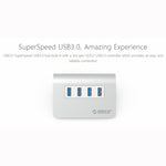 HUB ORICO M3H4-V1 em liga de alumínio com 4 portas USB 3.0, M3H4-V1