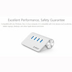 HUB ORICO M3H4-V1 em liga de alumínio com 4 portas USB 3.0, M3H4-V1