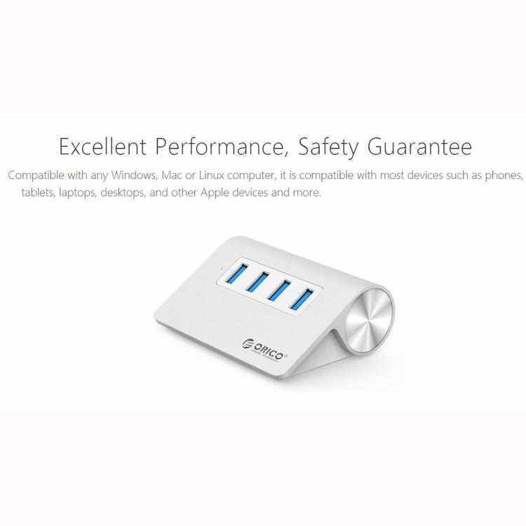 HUB ORICO M3H4-V1 em liga de alumínio com 4 portas USB 3.0, M3H4-V1