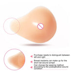 Capa de Mamilo para Almofada de Silicone para Seios Falsos de Reabilitação Pós-Operatória em Forma de Espiral AS2 230g/Esquerdo