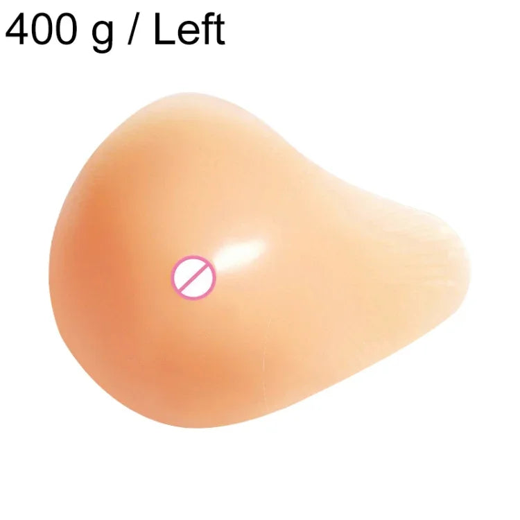 Capa de Mamilo para Almofada de Silicone para Seios Falsos de Reabilitação Pós-Operatória em Forma de Espiral AS6 400g/Esquerdo
