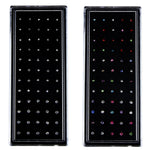 60 Peças de Anéis de Nariz em Aço Inoxidável com Forma de Diamante Coloridos, Piercing em L, Comprimento do Pino: 7mm, Diâmetro do Pino: 0,6mm (Colorido), Cor (60 Peças), Branco (60 Peças)