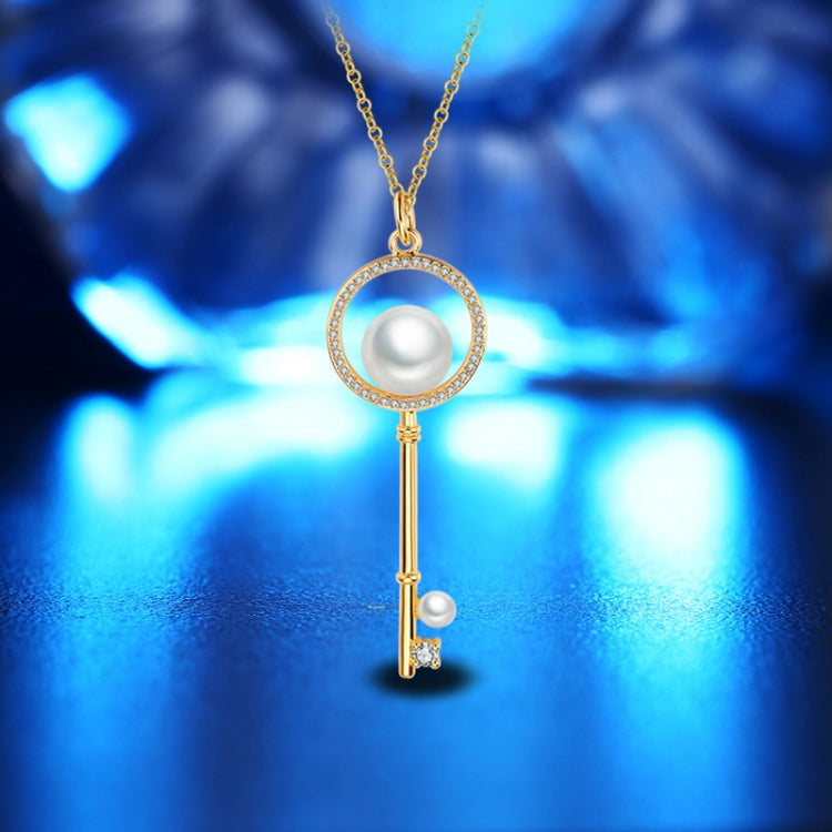 Colar de Chave com Contas em Forma de Diamante Tendência de Verão para Mulher