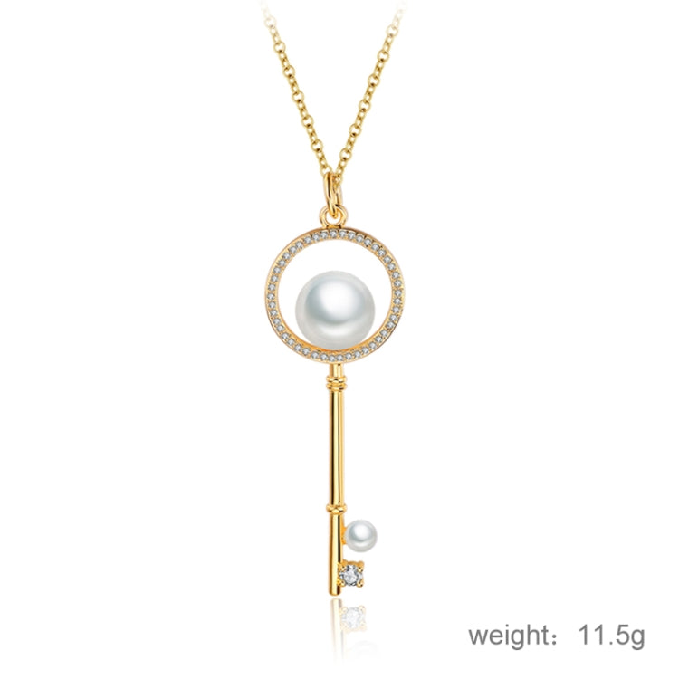 Colar de Chave com Contas em Forma de Diamante Tendência de Verão para Mulher