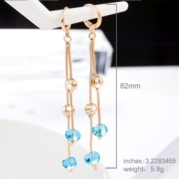 Brincos Longos de Cristal com Franjas de Moda e Qualidades de Fada Doce e Personalidade