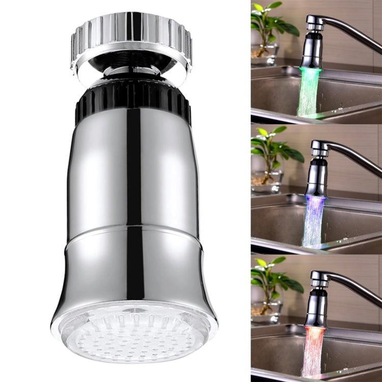 Sensor de temperatura LED SDF2-B5 com luz LED RGB para torneira, efeito de água luminosa para chuveiro, tamanho: 78 x 30mm, interface: 22mm (prateado), SDF2-B5