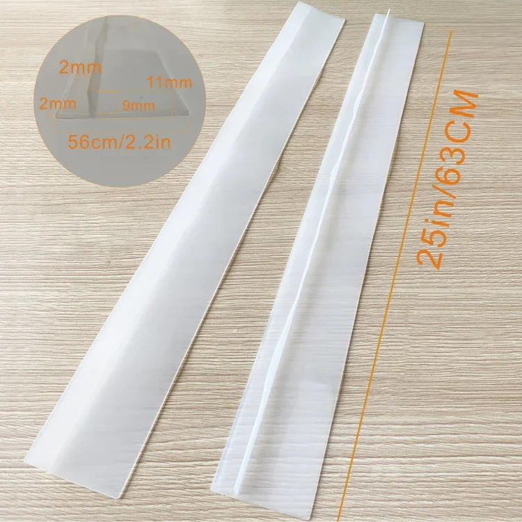 2 unidades de tira de vedação para fogão a gás de 25 polegadas, resistente a sujidade, poeira e água, 25 polegadas (preto)