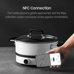 Fogão de Indução Original Xiaomi Mijia 2100W com Ecrã OLED, Controlo por App com Conexão NFC, Plugue US, Fogão 2 2100W