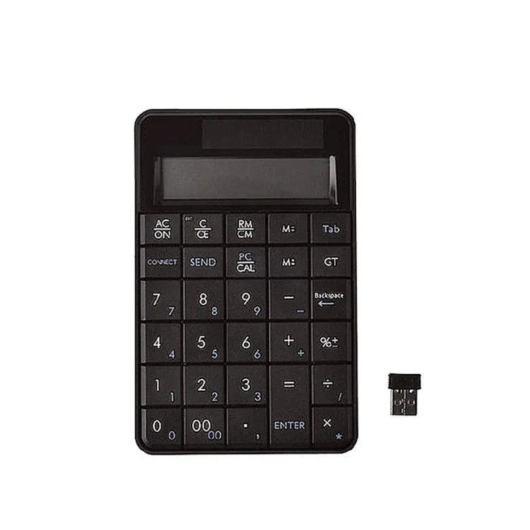 Teclado Numérico Sem Fios 2 em 1 MC-56AG 2.4G USB & Calculadora com Ecrã LCD