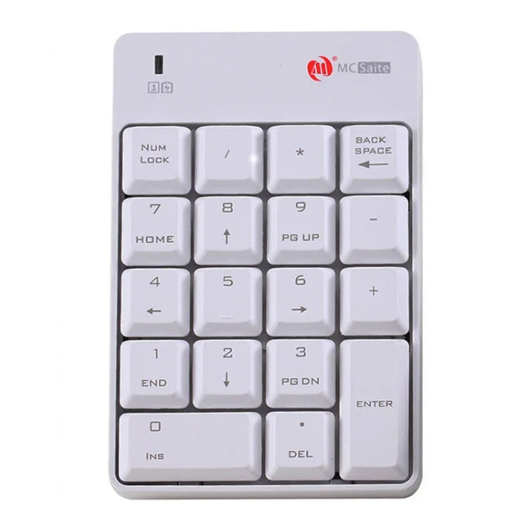 Teclado Numérico Sem Fios 2 em 1 MC Saite SK-51AG 2.4G USB & Mini Calculadora para Portátil e PC de Secretária, SK-51AG