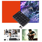 Teclado Numérico Sem Fios 2 em 1 MC Saite SK-51AG 2.4G USB & Mini Calculadora para Portátil e PC de Secretária, SK-51AG