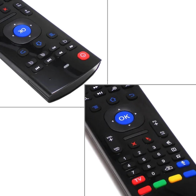 Comando Teclado Sem Fios MX3-M Air Mouse 2.4G com Microfone para Android TV Box / Mini PC, Air Mouse com Microfone
