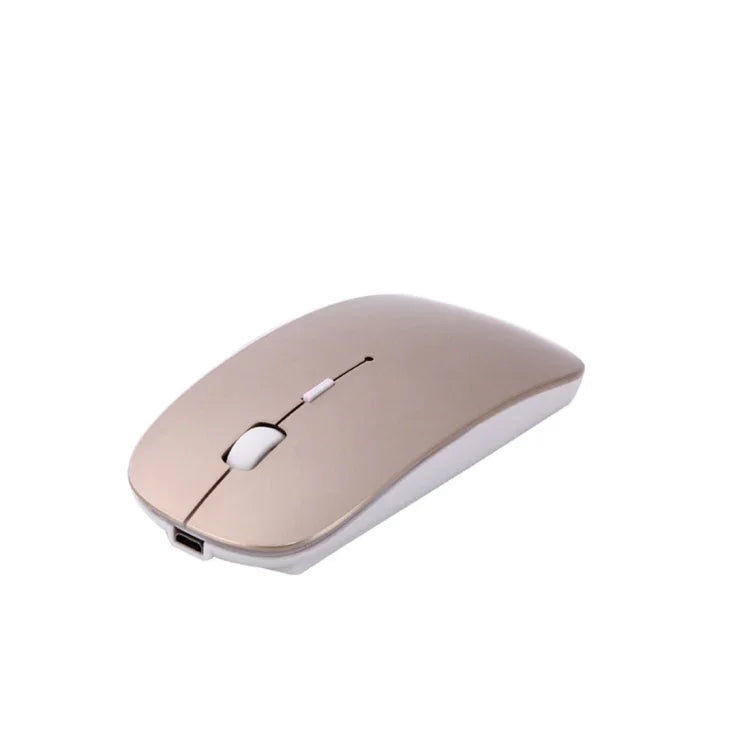 Rato Sem Fios Bluetooth 3.0 MC-008 com Carregamento por Bateria para Portáteis e Telemóveis com Sistema Android, MC-008 (Branco), MC-008 (Dourado)
