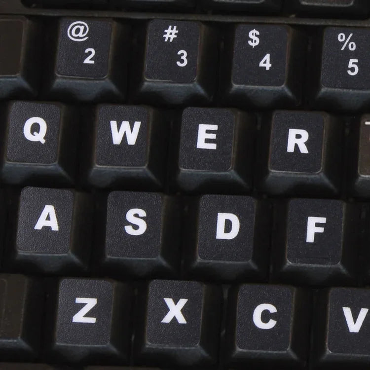 Película Protetora para Teclado com Autocolantes Independentes em Inglês para Teclado de Portátil