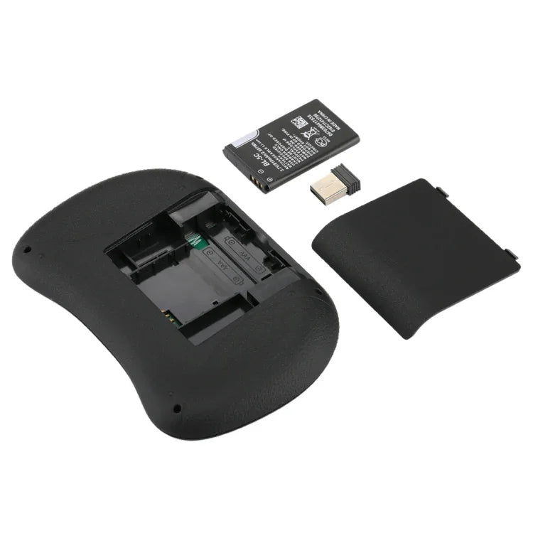 Teclado Mini i8 Sem Fios QWERTY 2.4GHz com Retroiluminação Colorida, Touchpad e Controlo Multimédia para PC, Android TV BOX, X-BOX, Smartphones, Muda Retroiluminação Colorida