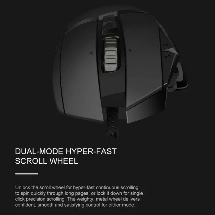 Rato Gaming Com Fios Logitech G502 HERO com 11 Botões, Comprimento: 2.1m