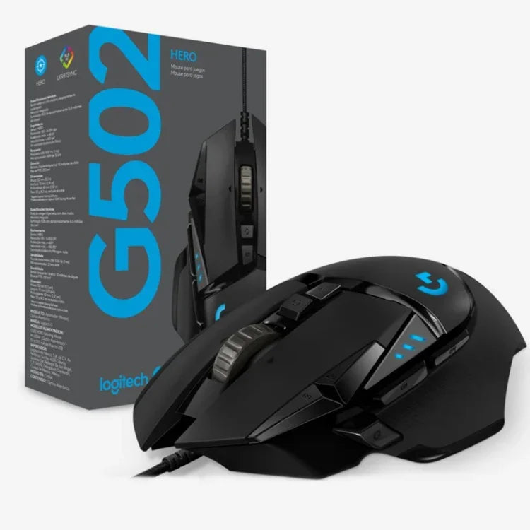 Rato Gaming Com Fios Logitech G502 HERO com 11 Botões, Comprimento: 2.1m