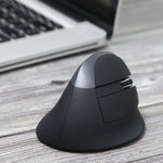 Rato Vertical Ergonómico Mini Sem Fios DELUX M618 2.4G 2400DPI USB Recarregável, M618 Cinzento