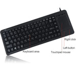 Teclado com Touchpad Com Fios DS-8800 USB Interface, Resistência a Salpicos, Gravação a Laser, Comprimento: 1.5m, DS-8800 USB
