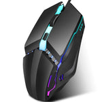 Rato Gaming Com Fios HXSJ S200 USB2.0 1600dpi Ajustável com 4 Teclas e Luz Colorida, Comprimento: 1.5m