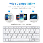Teclado Bluetooth Sem Fios Ultra-fino WB-8022, Teclas Árabes, Teclas Árabes