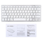 Teclado Bluetooth Sem Fios Ultra-fino WB-8022, Teclas Árabes, Teclas Árabes