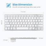 Teclado Bluetooth Sem Fios Ultra-fino WB-8022, Teclas Árabes, Teclas Árabes