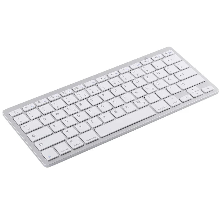 Teclado Bluetooth Sem Fios Ultra-fino WB-8022, Teclas Alemãs, Teclas Alemãs