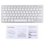 Teclado Bluetooth Sem Fios Ultra-fino WB-8022, Teclas Alemãs, Teclas Alemãs