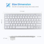 Teclado Bluetooth Sem Fios Ultra-fino WB-8022, Teclas Alemãs, Teclas Alemãs