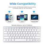 Teclado Bluetooth Sem Fios Ultra-fino WB-8022 para iPad, Samsung, Huawei, Xiaomi, Tablets ou Smartphones, Teclas Russas, Teclas Russas