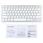 Teclado Bluetooth Sem Fios Ultra-fino WB-8022 para iPad, Samsung, Huawei, Xiaomi, Tablets ou Smartphones, Teclas Russas, Teclas Russas