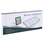 Teclado Bluetooth Sem Fios Ultra-fino WB-8022 para iPad, Samsung, Huawei, Xiaomi, Tablets ou Smartphones, Teclas Russas, Teclas Russas