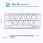 Teclado Bluetooth Sem Fios Ultra-fino WB-8022 para iPad, Samsung, Huawei, Xiaomi, Tablets ou Smartphones, Teclas Russas, Teclas Russas