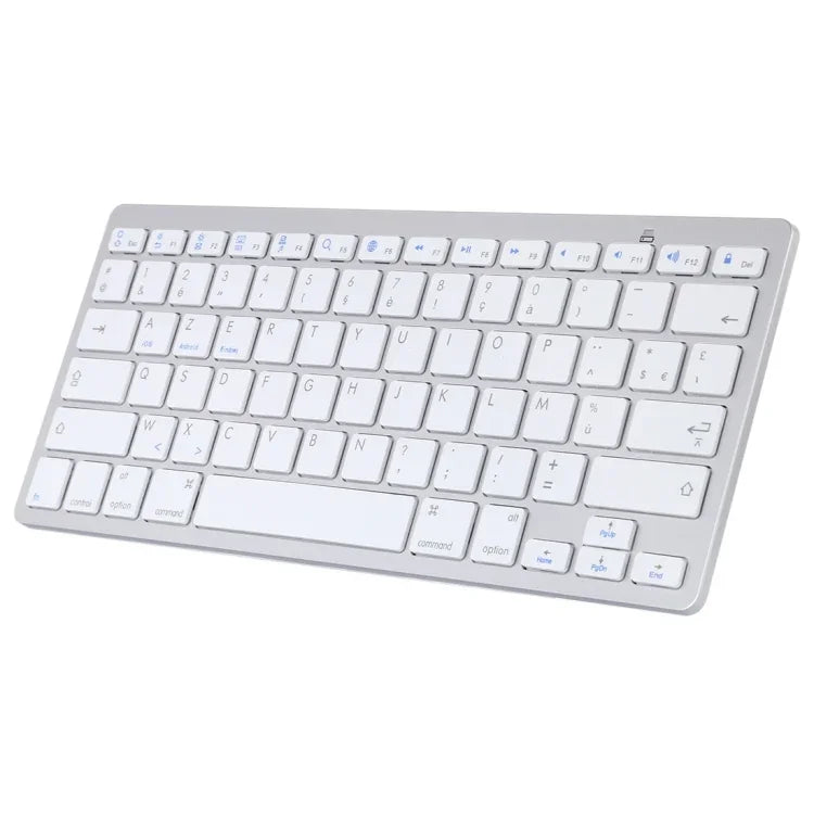 Teclado Bluetooth Sem Fios Ultra-fino WB-8022 para iPad, Samsung, Huawei, Xiaomi, Tablets ou Smartphones, Teclas Francesas, Teclas Francesas