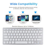 Teclado Bluetooth Sem Fios Ultra-fino WB-8022 para iPad, Samsung, Huawei, Xiaomi, Tablets ou Smartphones, Teclas Francesas, Teclas Francesas