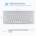 Teclado Bluetooth Sem Fios Ultra-fino WB-8022 para iPad, Samsung, Huawei, Xiaomi, Tablets ou Smartphones, Teclas Francesas, Teclas Francesas