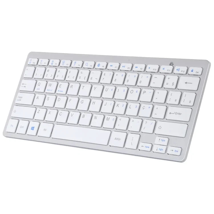 Teclado Bluetooth Sem Fios Ultra-fino WB-8022, Teclas Portuguesas, Teclas Portuguesas