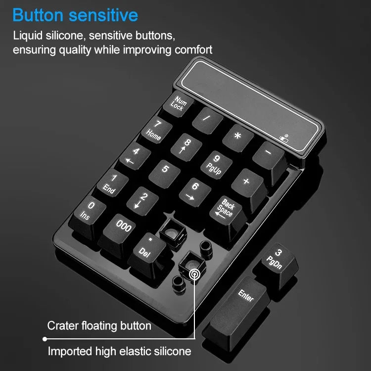 Teclado Numérico Bluetooth MC Saite 525BT com 19 Teclas