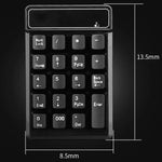 Teclado Numérico Sem Fios 2.4G MC Saite 525RF com 19 Teclas