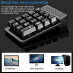 Teclado Numérico Sem Fios 2.4G MC Saite 525RF com 19 Teclas