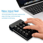 Teclado Numérico Sem Fios 2.4G MC Saite 525RF com 19 Teclas