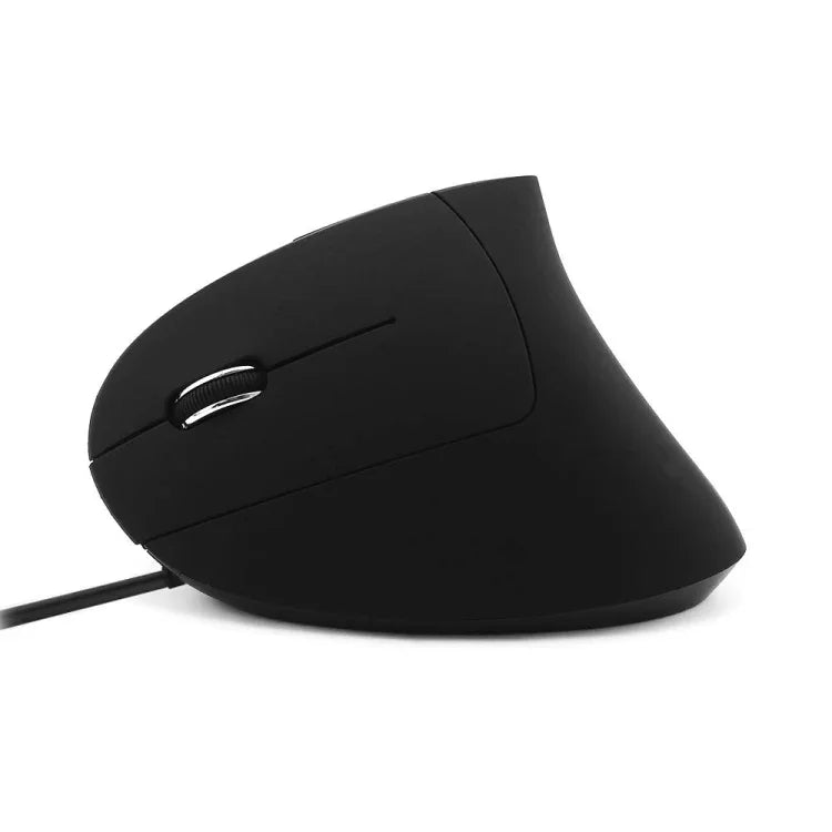 Rato Vertical Com Fios de 3 Botões CM0093 2.4GHz para Canhotos, Resolução: 1000DPI / 1200DPI / 1600DPI, Comprimento do Cabo: 1.7m, Versão Com Fios
